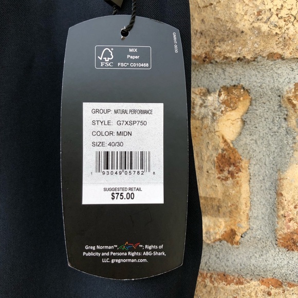 GREGNORMAN Stretchy Moisture Wicking Club House  Golf Midnight Blue Pants W40 - Picture 9 of 16